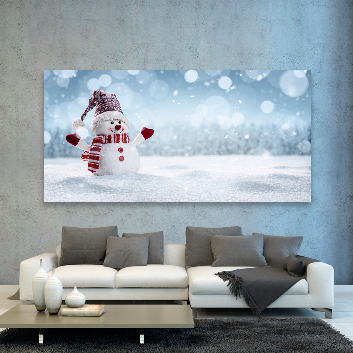 Hombre De Nieve Alegre