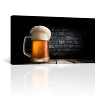 Cerveza Espumosa Con Fondo Negro