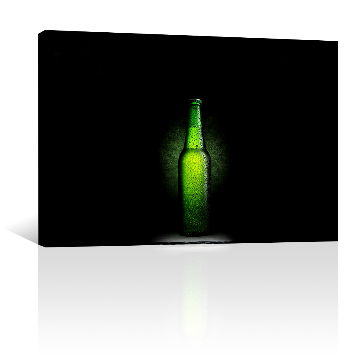 Cerveza En Botella De Vidrio Verde