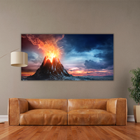 Volcanic mountain Eruption