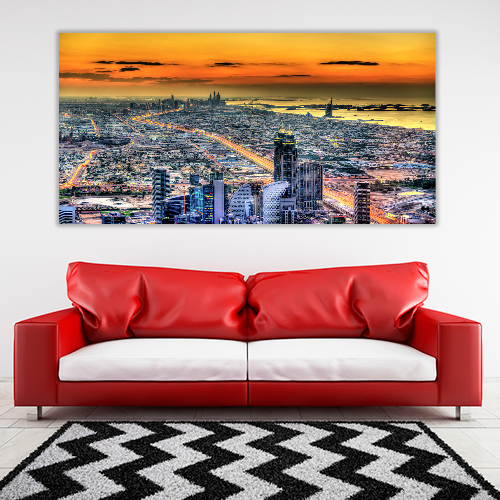 Sunset above Dubai