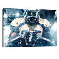 Football Player on Stadium