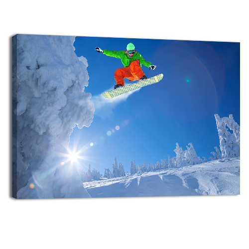 Jumping Against Blue Sky