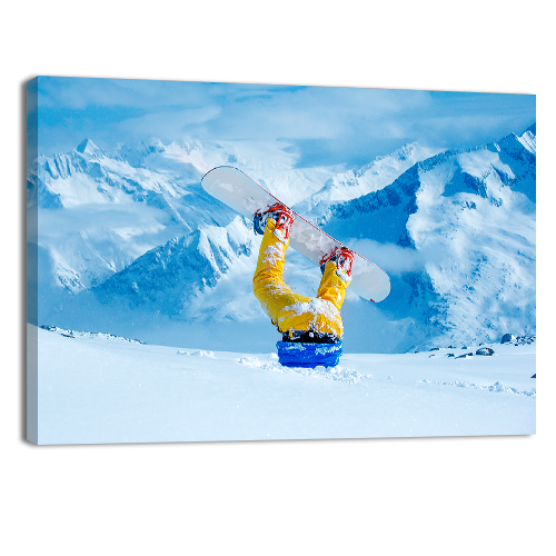 Snowboarder Stuck