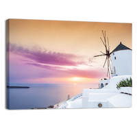 Sunset on Santorini Island