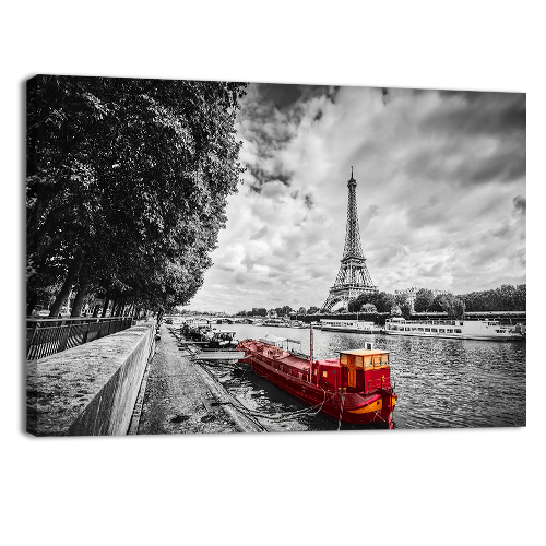 Eiffel Tower over Seine River