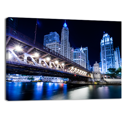Over Chicago Bridge