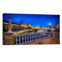 Spain Square in Sunset