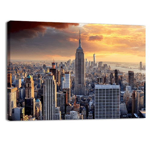 New York Skyline at Sunset