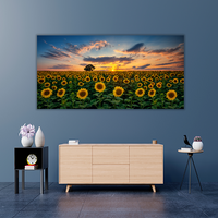 Field of Blooming Sunflowers