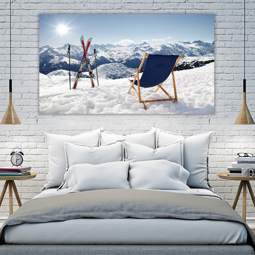Sun-lounger at Mountain