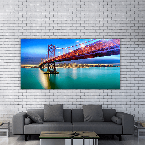 Bay Bridge illuminated