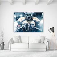Football Player on Stadium