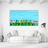 Tulips in blue