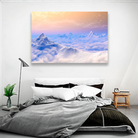 Montañas Bajo La Nieve