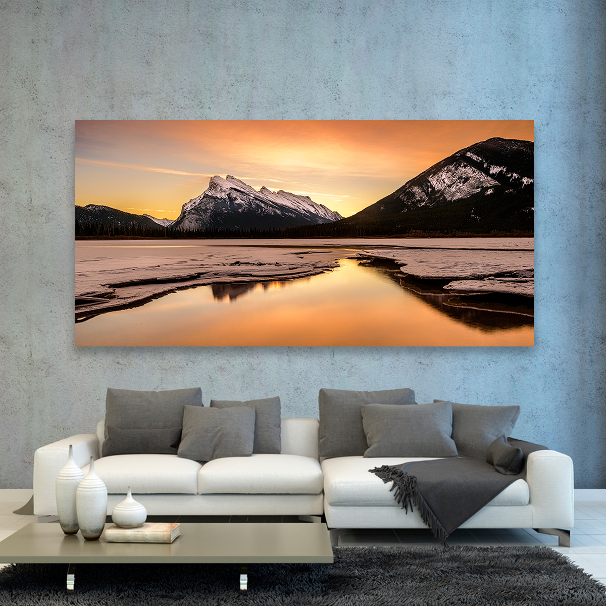 Lago Reflejo Amanecer