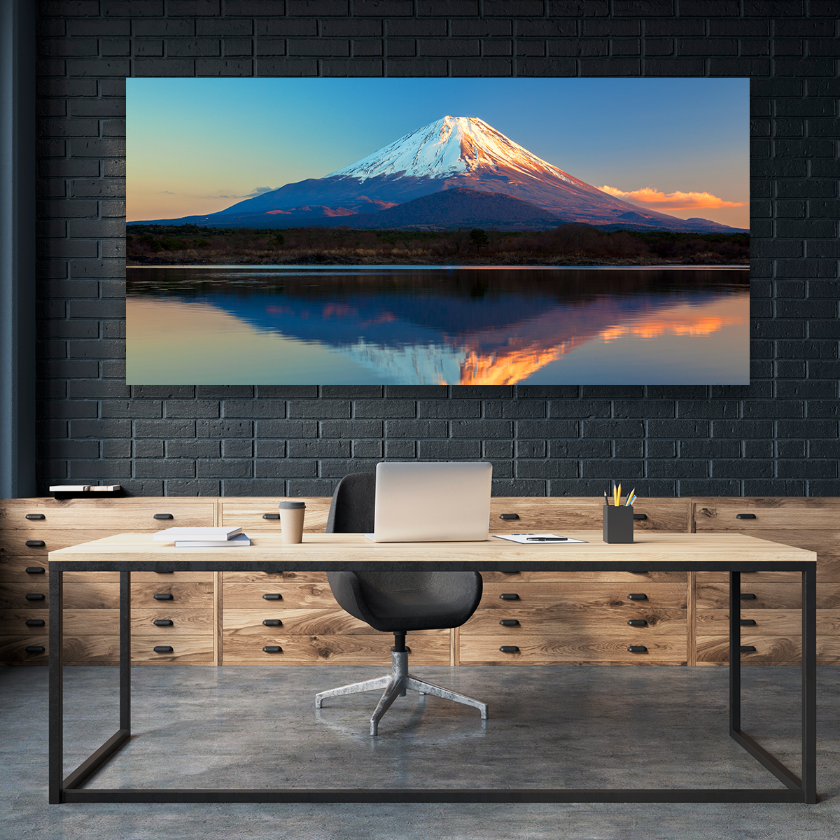 Fuji Sobre Lago