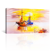 Barcos Al Atardecer