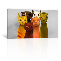 Seis Gatos Posando