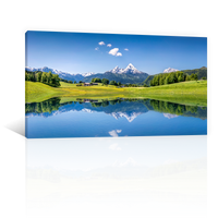 Lago En Alpes Suizos