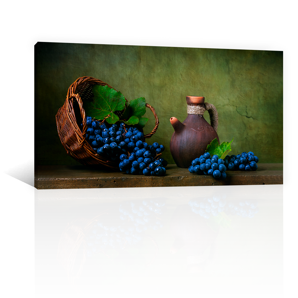 Canasto Con Uvas Moradas