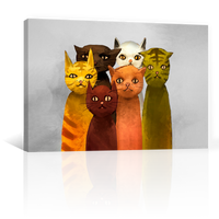 Seis Gatos Posando