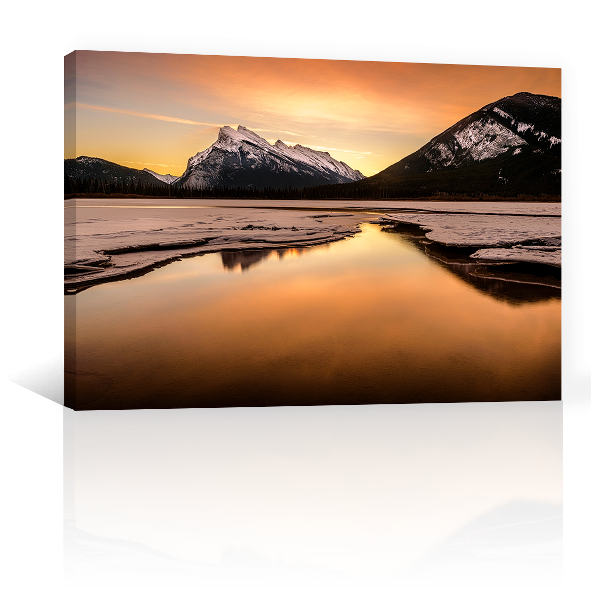 Lago Reflejo Amanecer