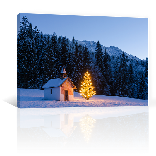 Montañas Cabaña Navidad
