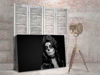Catrina en blanco y negro