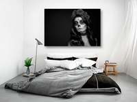 Catrina en blanco y negro