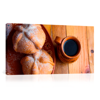 Pan de muerto con café