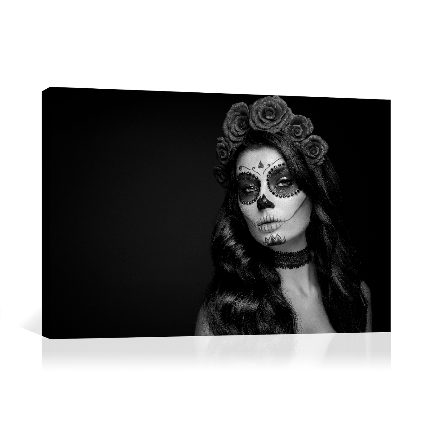 Catrina en blanco y negro