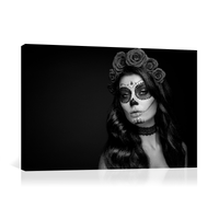 Catrina en blanco y negro