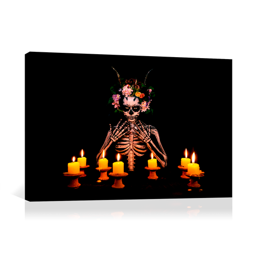 Catrina con velas