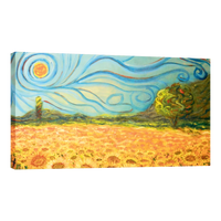 Cuadro Canvas Arte Campo De Girasoles Por Vincent Van Gogh