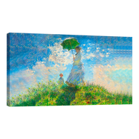 Mujer Con Sombrilla Y Su Hijo Por Claude Monet