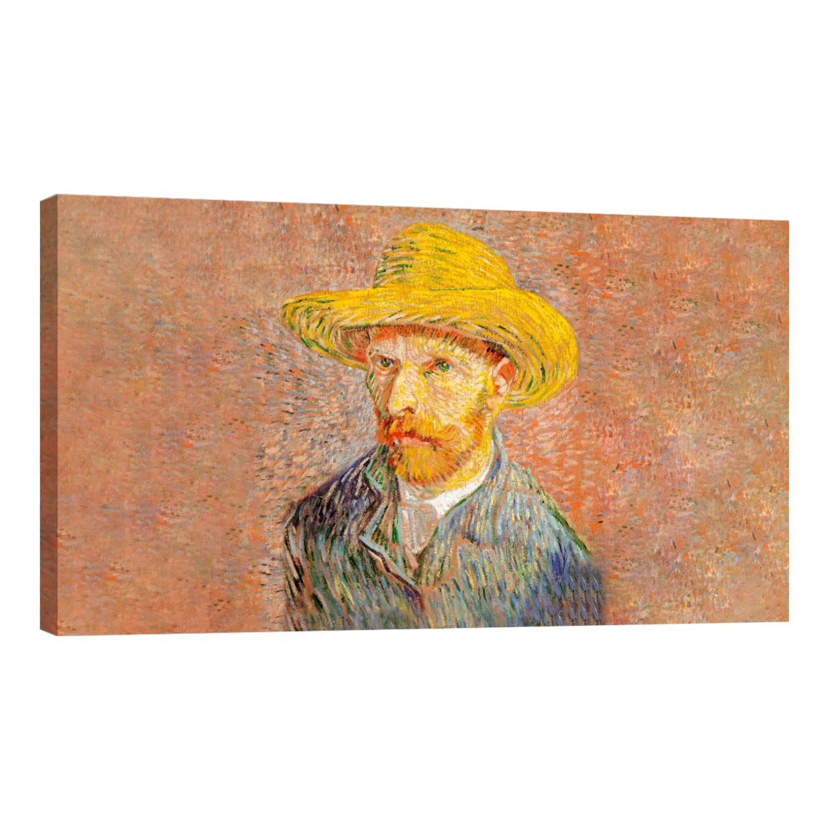 Retrato Con Sombrero De Paja Van Gogh