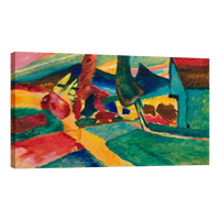 Paisaje Con Alamos Por Vasily Kadinsky