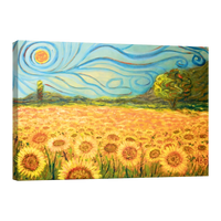 Cuadro Canvas Arte Campo De Girasoles Por Vincent Van Gogh