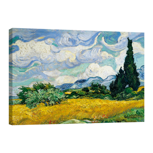 Campo De Trigo Con Cipreses Vincent Van Gogh
