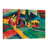 Paisaje Con Alamos Por Vasily Kadinsky
