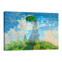 Mujer Con Sombrilla Y Su Hijo Por Claude Monet