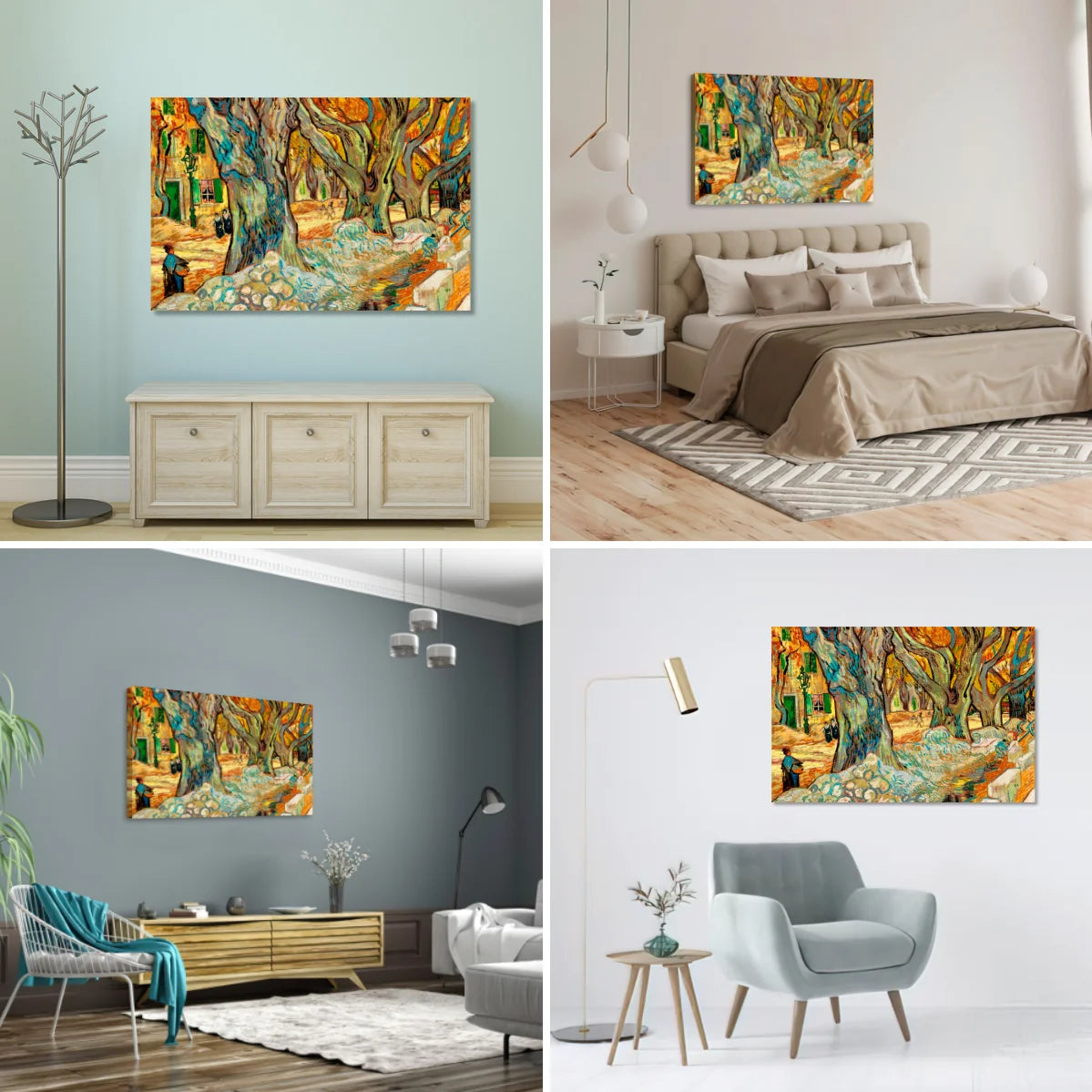 Grandes Arboles De Sombra Por Vincent Van Gogh