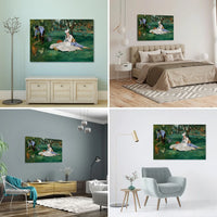 Familia Monet En Su Jardin Por Eduard Manet