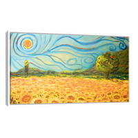 Cuadro Canvas Arte Campo De Girasoles Por Vincent Van Gogh