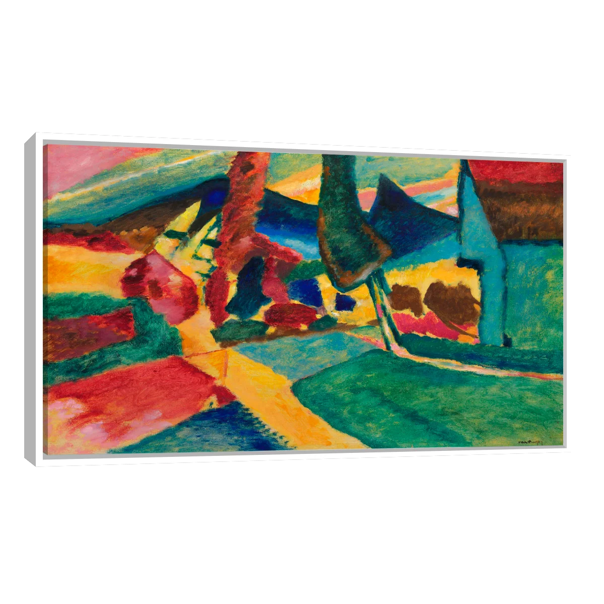 Paisaje Con Alamos Por Vasily Kadinsky