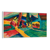 Paisaje Con Alamos Por Vasily Kadinsky