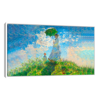 Mujer Con Sombrilla Y Su Hijo Por Claude Monet