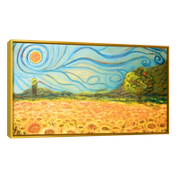 Cuadro Canvas Arte Campo De Girasoles Por Vincent Van Gogh