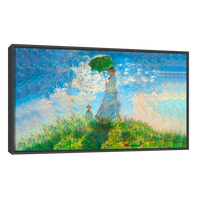 Mujer Con Sombrilla Y Su Hijo Por Claude Monet
